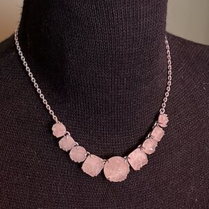 Lucky Brand Druzy Silver Necklace.